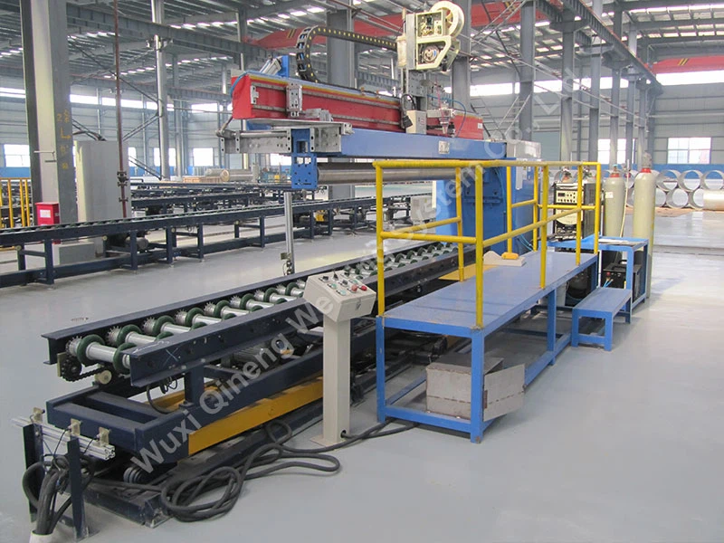 Màquina de soldadura longitudinal de cilindre de GNL de vehicles